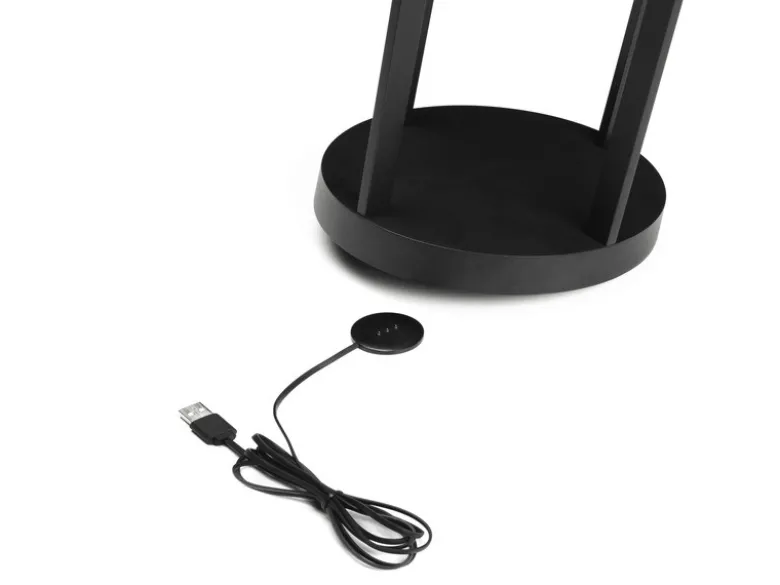 LED Outdoor Tischlaterne CHIETI per USB aufladbar, Schwarz Höhe 25cm
