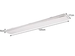 LED Panel Deckenleuchte BLANCA flach, hell & dimmbar, Neutralweiß, Breite 120cm