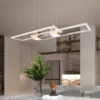 LED Pendelleuchte ALBANY Coffee mit Fernbedienung dimmbar lang, Breite 100cm