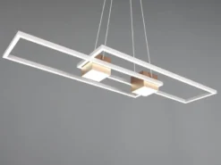 LED Pendelleuchte ALBANY Coffee mit Fernbedienung dimmbar lang, Breite 100cm
