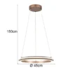LED Pendelleuchte AMADOR Metall Coffee, dimmbar & Lichtfarbe einstellbar Ø 45cm