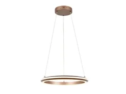 LED Pendelleuchte AMADOR Metall Coffee, dimmbar & Lichtfarbe einstellbar Ø 45cm