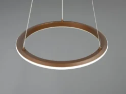LED Pendelleuchte AMADOR Metall Coffee, dimmbar & Lichtfarbe einstellbar Ø 45cm
