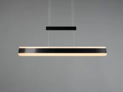 LED Pendelleuchte ARCOLA ausziehbar höhenverstellbar Schwarz, max. Breite 152cm
