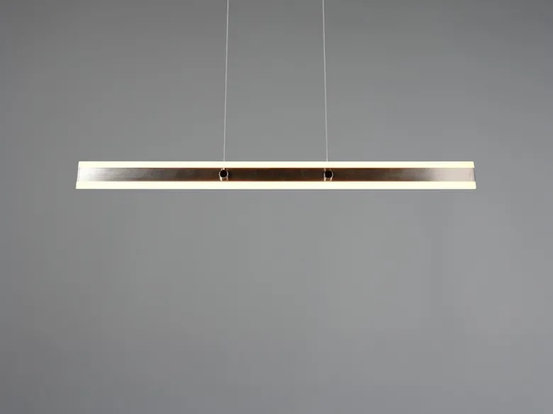 LED Pendelleuchte ARCOLA stufenlos höhenverstellbar Silber, Breite 115cm