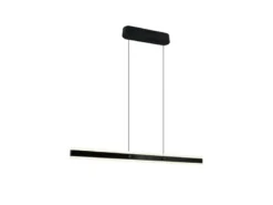LED Pendelleuchte ARCOLA stufenlos höhenverstellbar Schwarz, Breite 115cm