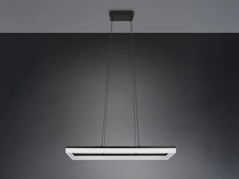 LED Pendelleuchte CAMINO modern in Schwarz, Breite 70cm