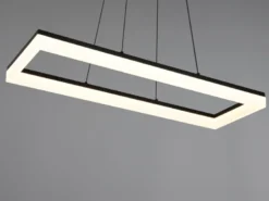 LED Pendelleuchte CAMINO modern in Schwarz, Breite 70cm