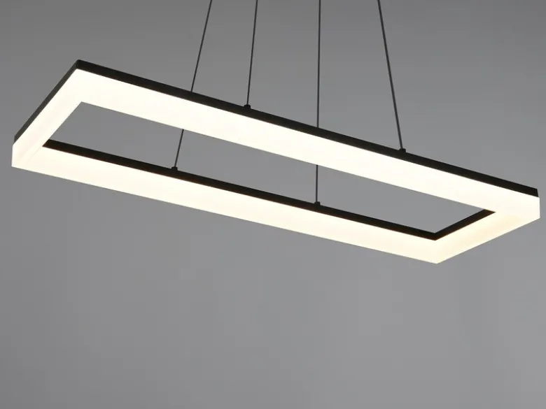 LED Pendelleuchte CAMINO modern in Schwarz, Breite 70cm