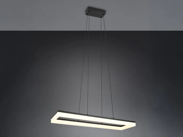 LED Pendelleuchte CAMINO modern in Schwarz, Breite 70cm