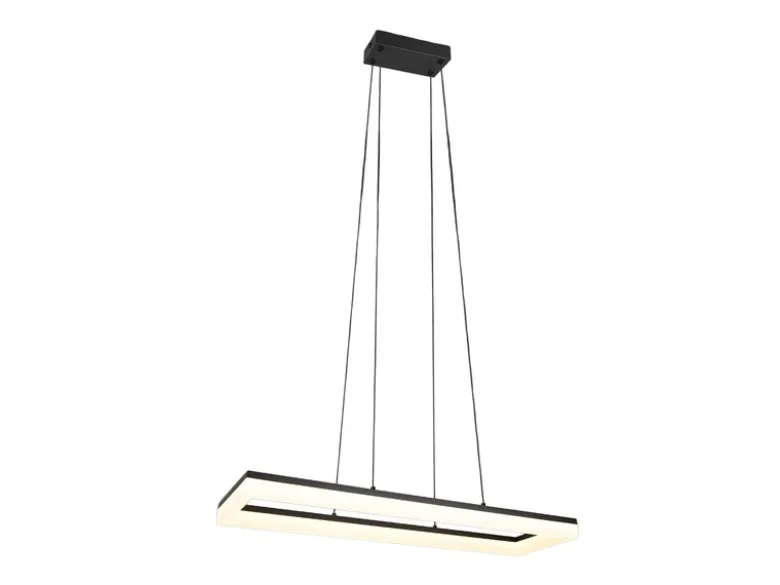 LED Pendelleuchte CAMINO modern in Schwarz, Breite 70cm