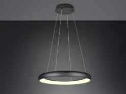 LED Pendelleuchte CARDONA groß Schwarz, dimmbar & 3 Lichtfarben, Ø 75cm