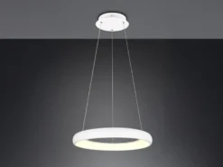 LED Pendelleuchte CARDONA groß Weiß, dimmbar & 3 Lichtfarben, Ø 62cm