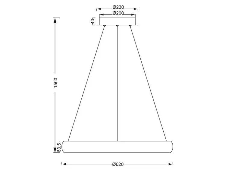 LED Pendelleuchte CARDONA groß Weiß, dimmbar & 3 Lichtfarben, Ø 62cm