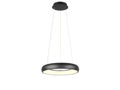 LED Pendelleuchte CARDONA Schwarz, dimmbar & 3 Lichtfarben, Ø 46,5cm