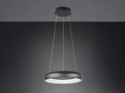 LED Pendelleuchte CARDONA Schwarz, dimmbar & 3 Lichtfarben, Ø 46,5cm