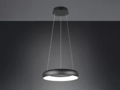 LED Pendelleuchte CARDONA Schwarz, dimmbar & 3 Lichtfarben, Ø 46,5cm