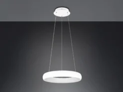 LED Pendelleuchte CARDONA Weiß, dimmbar & 3 Lichtfarben, Ø 46,5cm