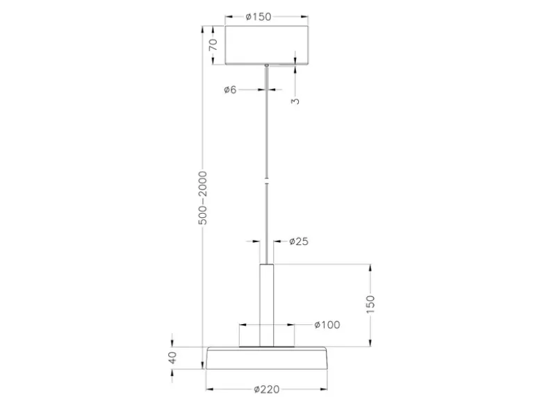 LED Pendelleuchte CELESTE 1-flammig höhenverstellbar Glas Weiß, Ø 22cm