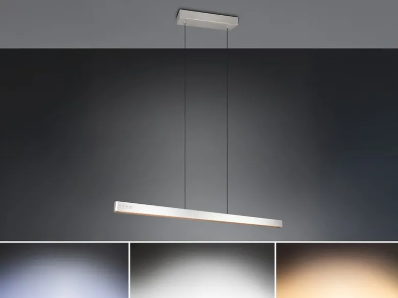 LED Pendelleuchte DONEGAL elektrisch höhenverstellbar, Tageslicht, Breite 150cm