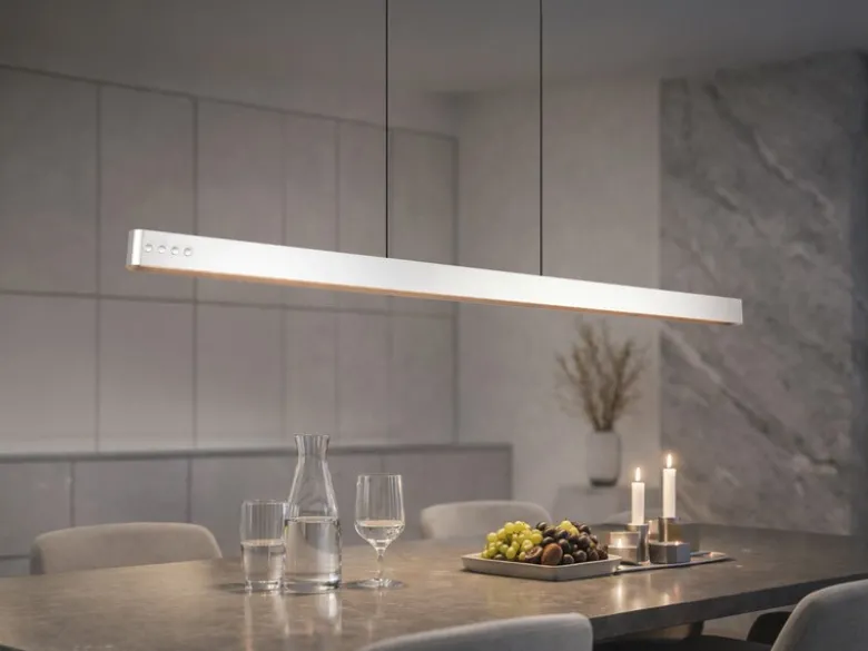 LED Pendelleuchte DONEGAL elektrisch höhenverstellbar, Tageslicht, Breite 150cm