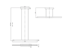 LED Pendelleuchte DONEGAL elektrisch höhenverstellbar, Tageslicht, Breite 150cm