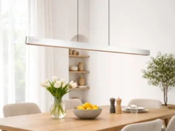 LED Pendelleuchte DONEGAL elektrisch höhenverstellbar, Tageslicht, Breite 150cm