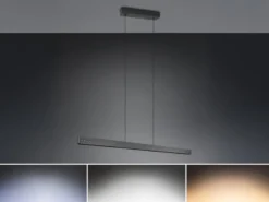 LED Pendelleuchte DONEGAL elektrisch höhenverstellbar, Tageslicht, Breite 150cm