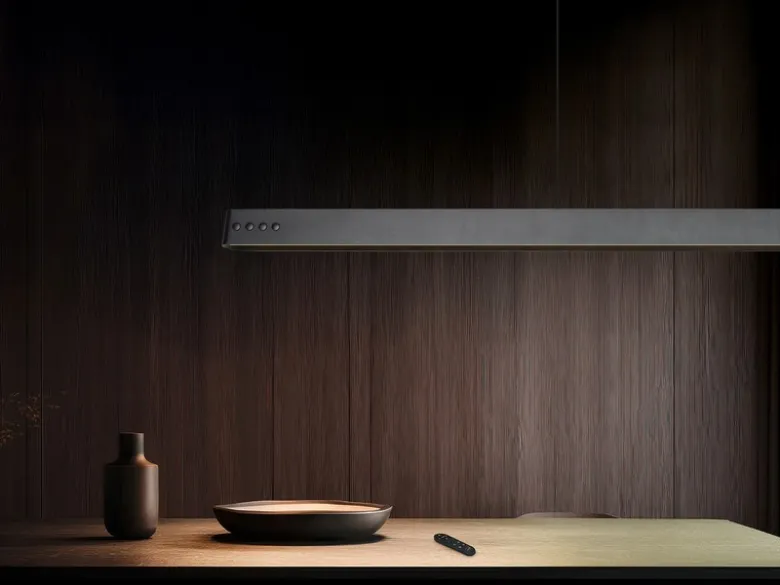 LED Pendelleuchte DONEGAL elektrisch höhenverstellbar, Tageslicht, Breite 150cm