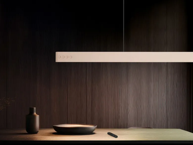 LED Pendelleuchte DONEGAL elektrisch höhenverstellbar, Tageslicht, Breite 150cm