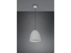 LED Pendelleuchte einflammig Metall Grau rund, Ø 25cm