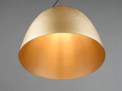 LED Pendelleuchte einflammig Metall Messing rund, Ø 40cm