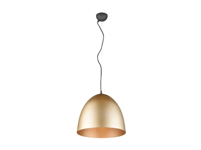 LED Pendelleuchte einflammig Metall Messing rund, Ø 40cm