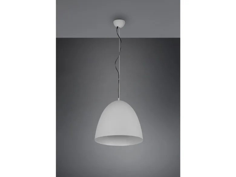 LED Pendelleuchte einflammig Metall Grau rund, Ø 40cm