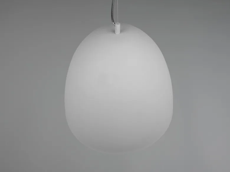 LED Pendelleuchte einflammig Metall Grau rund, Ø 40cm