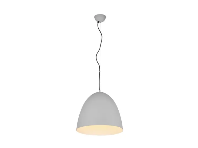 LED Pendelleuchte einflammig Metall Grau rund, Ø 40cm