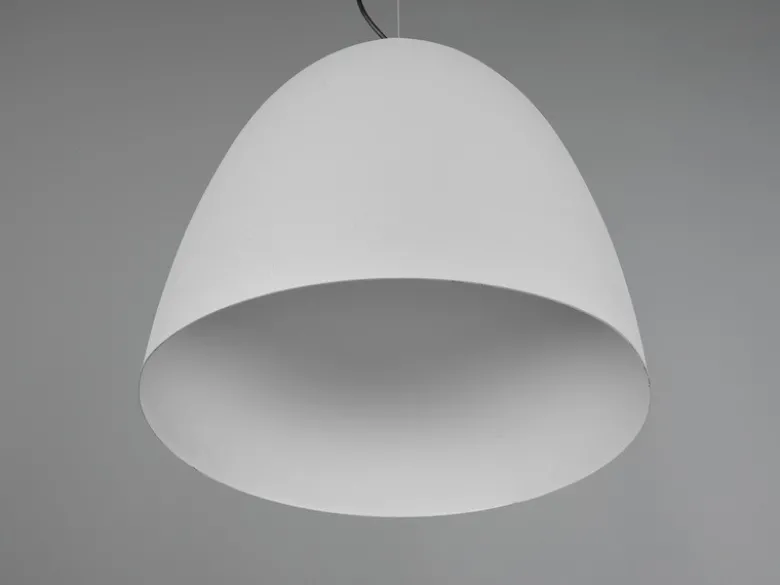 LED Pendelleuchte einflammig Metall Grau rund, Ø 40cm