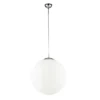 LED Pendelleuchte einflammig Glaskugel Opalweiß, Ø 35cm