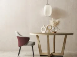 LED Pendelleuchte einflammig mit Relief Milchglas Lampenschirm Weiß, Ø 23cm