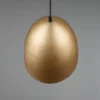 LED Pendelleuchte einflammig Metall Messing rund, Ø 25cm
