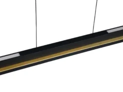 LED Pendelleuchte EMERSON höhenverstellbar & dimmbar, Schwarz, Breite 95cm