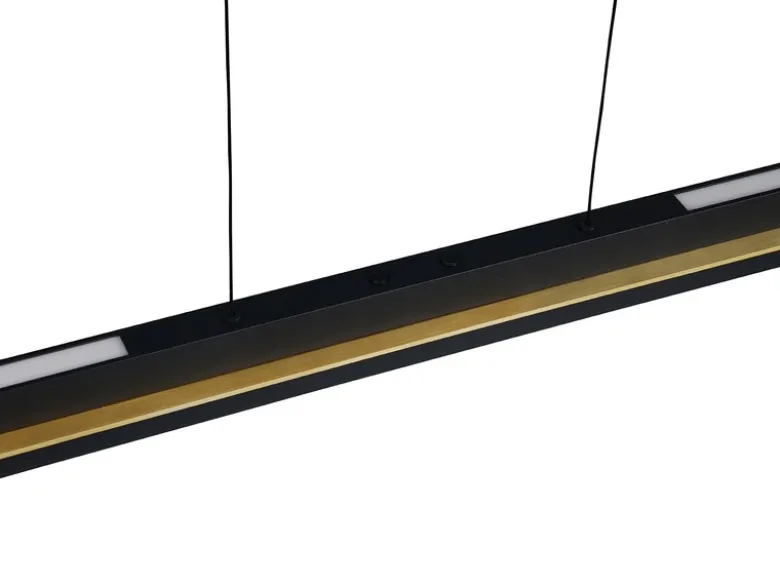 LED Pendelleuchte EMERSON höhenverstellbar & dimmbar, Schwarz, Breite 95cm
