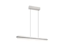 LED Pendelleuchte EMERSON höhenverstellbar & dimmbar, Hellgrau, Breite 95cm