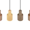 LED Pendelleuchte 4-flammig Metall Coffee Töne, Breite 87cm