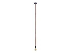 LED Pendelleuchte 1-flammig mit Hanfseil, Abhängung 160cm