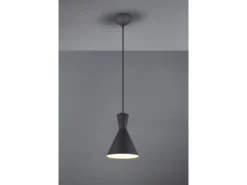 LED Pendelleuchte 1-flammig mit Metallschirm Schwarz, Ø 20cm