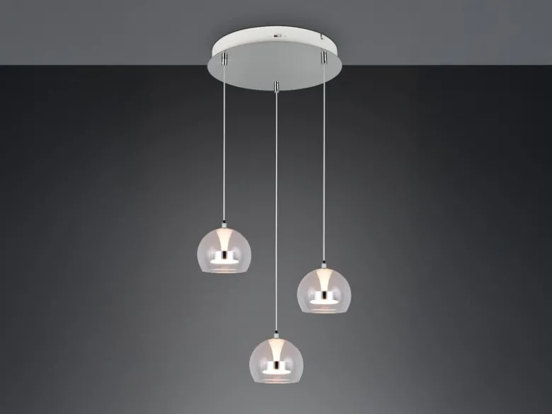 LED Pendelleuchte FLYNT mit Switch Dimmer & Lichtfarbe einstellbar, Ø 42cm
