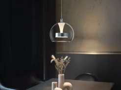 LED Pendelleuchte FLYNT mit Switch Dimmer & Lichtfarbe einstellbar, Ø 20cm