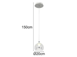 LED Pendelleuchte FLYNT mit Switch Dimmer & Lichtfarbe einstellbar, Ø 20cm