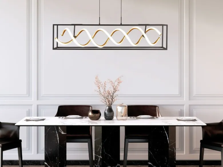 LED Pendelleuchte GIAN mit Fernbedienung dimmbar & Tageslicht, Breite 90cm